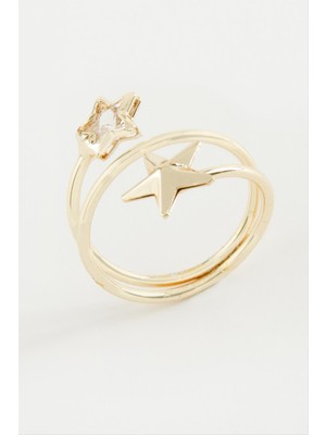 Nuveden Ieg™ Kalp Yıldız Zirkon Taşlı Yüzük