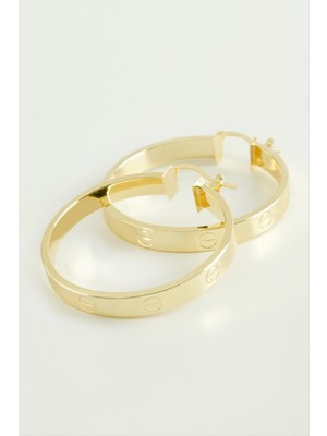 Nuveden Ieg™ Crt Halka Küpe 4,5 cm