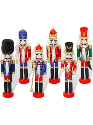 Nuveden Ieg™ Kurşun Asker Ahşap Dekoratif Set 6'lı, 13 cm