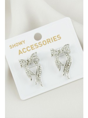 Nuveden Ieg™ Fiyong Taşlı Metal Küpe