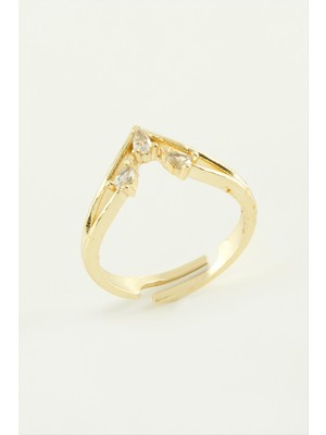 Nuveden Ieg™ Ok Zirkon Taşlı Yüzük