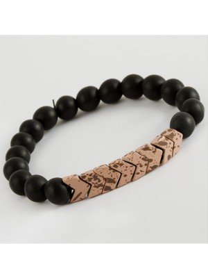 Nuveden Ieg™ Onix Hematit Doğaltaş Bileklik