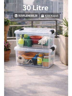 Loremp 2 Adet 30 Litre Saklama Kabı