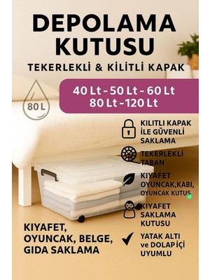 Loremp 80 Litre 3 Adet Saklama Düzenleyici Depolama