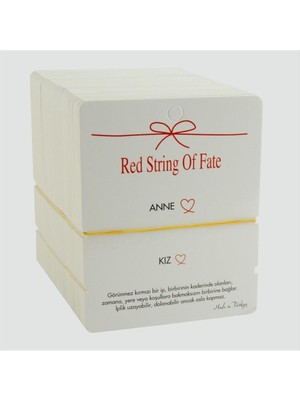 Nuveden Ieg™ 2'li Anne Kız Yazılı Bileklik Kartı 200 Adet