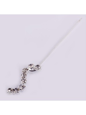 Nuveden Ieg™ Taşlı Zikzak Eşarp Iğnesi