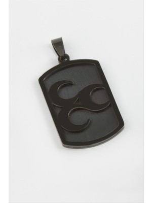 Nuveden Ieg™ Hilal Çelik Kolye Ucu 4 cm