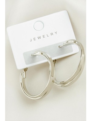 Nuveden Ieg™ Çift Halka Trend Küpe 3,5 cm