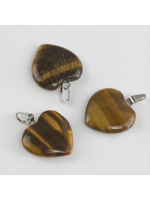 Nuveden Ieg™ Kaplangözü Kalpli Doğaltaş Kolye Ucu