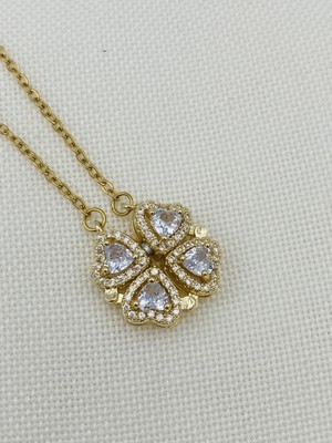 Normadia Yönca Çelik Mıknatıslı Açılır Kapanır Kolye, Şık ve Dayanıklı Tasarım