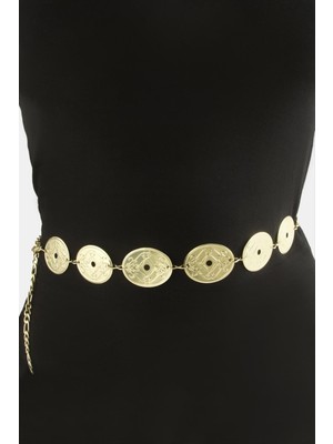 Nuveden Ieg™ Oval Metal Zincir Kemer