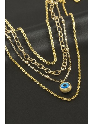 Nuveden Ieg™ Nazar Boncuk Dörtlü Kolye