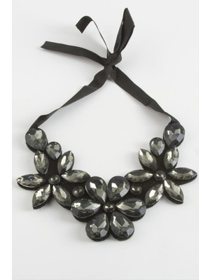 Nuveden Ieg™ Çiçek Taşlı Yaka Kolye