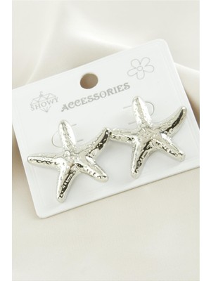 Nuveden Ieg™ Deniz Yıldızı Metal Küpe