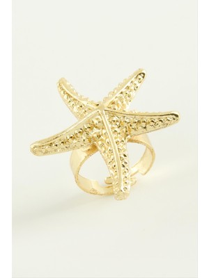 Nuveden Ieg™ Deniz Yıldızı Metal Yüzük