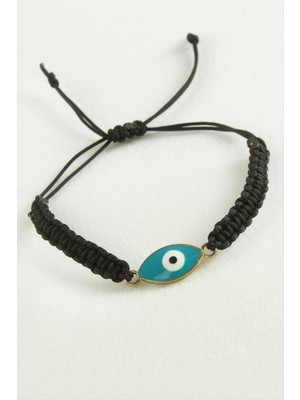 Nuveden Ieg™ Nazar Oval Makrome Ip Bileklik