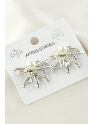 Nuveden Ieg™ Ay Çiçeği Metal Küpe