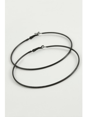 Nuveden Ieg™ Ince Boru Metal Halka Küpe 8-9-10 cm