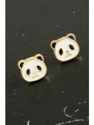 Nuveden Ieg™ Panda Mineli Minik Küpe