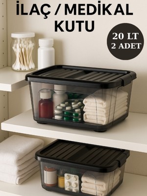 Loremp 2 Adet 20 Litre Saklama Kutusu