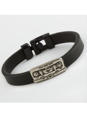 Nuveden Ieg™ Kare Kaliteli Suni Deri Bileklik