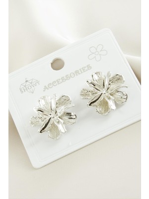 Nuveden Ieg™ Deniz Yıldızı Çiçek Metal Küpe