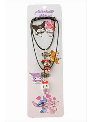 Nuveden Ieg™ Çzgflm Karakteri Arkadaşlık Kolyeleri (Çift Kolye)