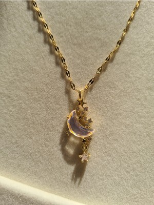 Normadia Parlak Çelik Ay Yıldızlar Kolye, Şıklığa Zarif Dokunuş