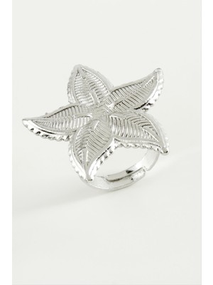 Nuveden Ieg™ Çiçek Metal Yüzük