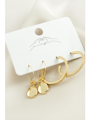 Nuveden Ieg™ 4 Adet Damla Halka Küpe