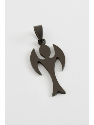 Nuveden Ieg™ Melek Çelik Kolye Ucu 3,5 cm