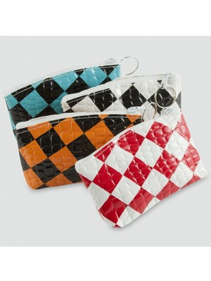 Nuveden Ieg™ Kare Benekli Bozuk Para Cüzdanı