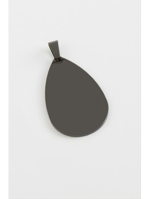 Nuveden Ieg™ Oval Isim Yazılabilir Çelik Kolye Ucu 5 cm