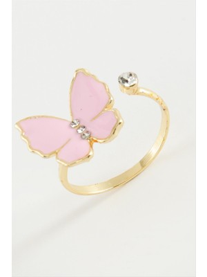 Nuveden Ieg™ Kelebek Taşlı Mineli Yüzük