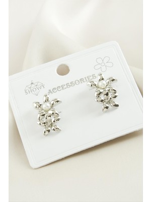 Nuveden Ieg™ Papatya Inci Metal Küpe