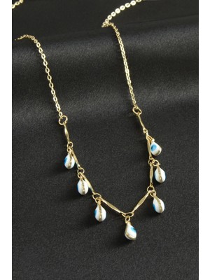 Nuveden Ieg™ Damla Nazarlı Mineli Kolye