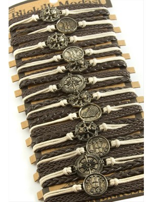 Nuveden Ieg™ Metal Aparatlı Vinlex Deri Bileklik