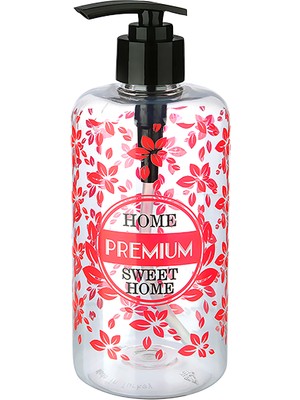 Nuveden Ieg™ Şeffaf Sıvı Sabunluk Yuvarlak Plastik Pompalı 500 ml