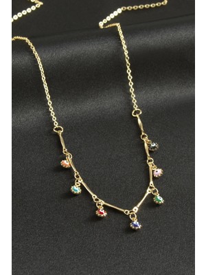 Nuveden Ieg™ Çivili Nazarlı Mineli Kolye