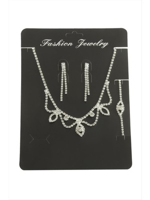 Nuveden Ieg™ Oval Taşlı Set Kolye