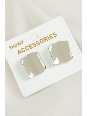 Nuveden Ieg™ Kare Yeni Sezon Metal Küpe