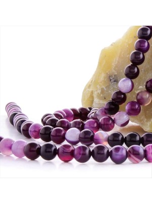 Nuveden Ieg™ 8 mm Damarlı Akik Taşı