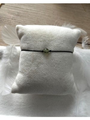 UltraMint El Yapımı Prehnit Taş Ip Bileklik ve Halhal, Doğal ve Şık Tasarım