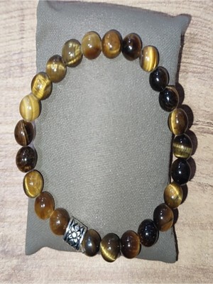 UltraMint 8mm Kaplangözü Taşlı Bileklik, Doğal ve Şık Takı Seçeneği