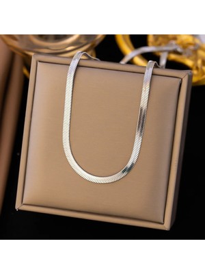 Normadia Gümüş Çelik Kolye, 42.5 Cm, Şık ve Modern Takı Tasarımı