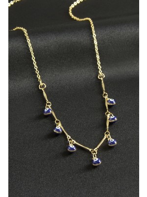 Nuveden Ieg™ Top Nazarlı Mineli Kolye