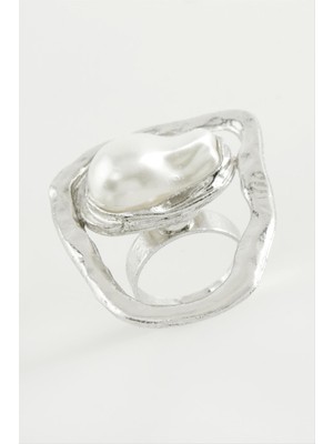 Nuveden Ieg™ Oval Inci Metal Yüzük