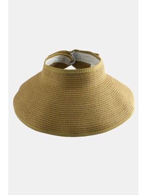 Nuveden Ieg™ Cırtcırtlı Hasır Plaj Şapkası