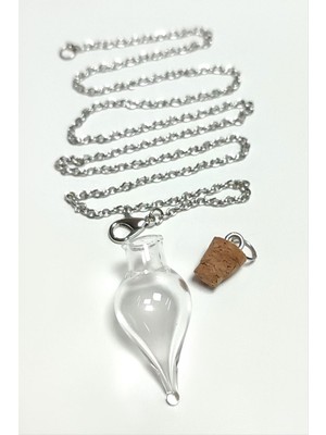 Nuveden Ieg™ Mantar Kapaklı Boş Fanus Canlı Kolye