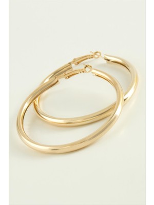 Nuveden Ieg™ Boru Halka Küpe 5,5 cm